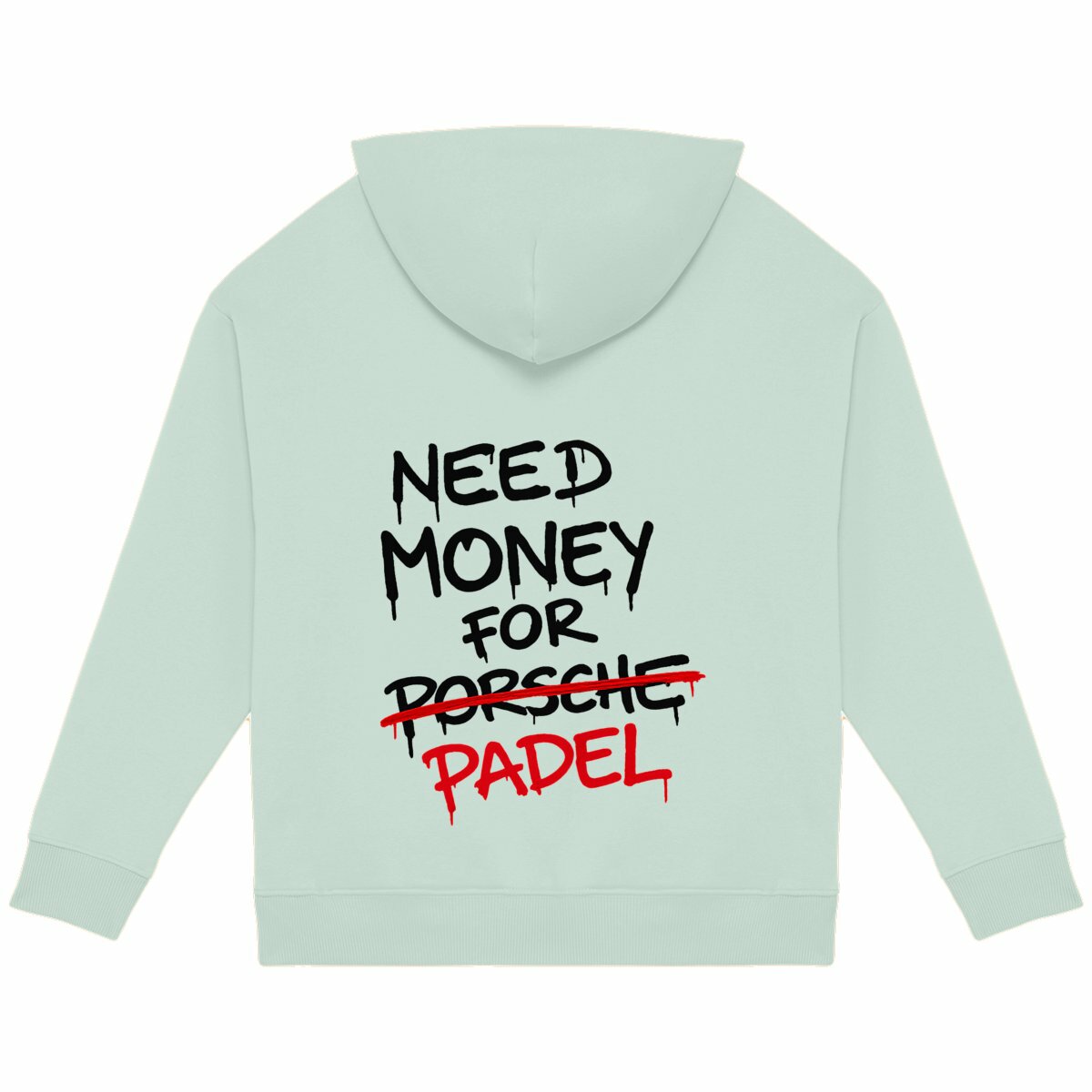 XX1 - Money needs hoodie - back_grün