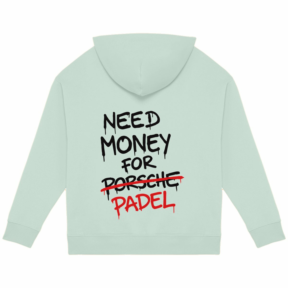XX1 - Money needs hoodie - back_grün